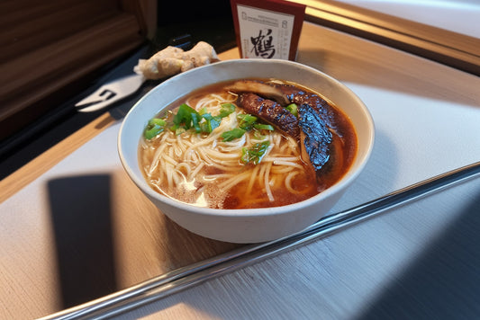 Tuto cuisine : ramen sauce soja, miso et shiitakés